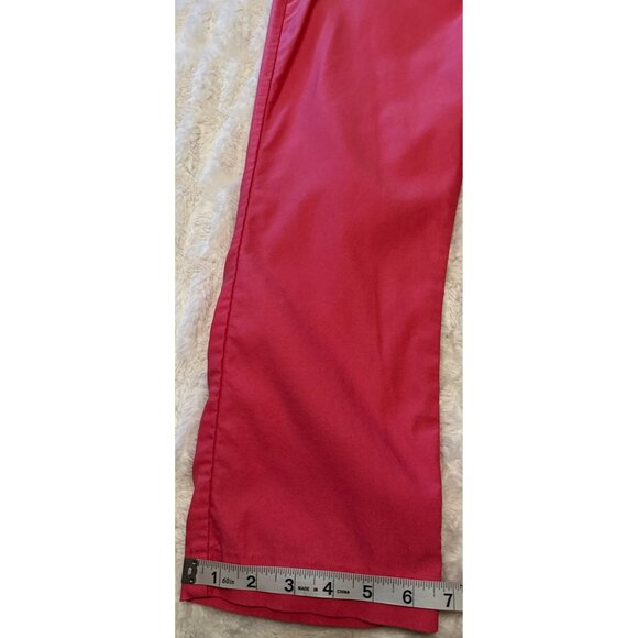 Women's Rafaella Comfort Pink Mid-Rise Capri Pants Viscose Nylon Blend Size 14 - Picture 11 of 15